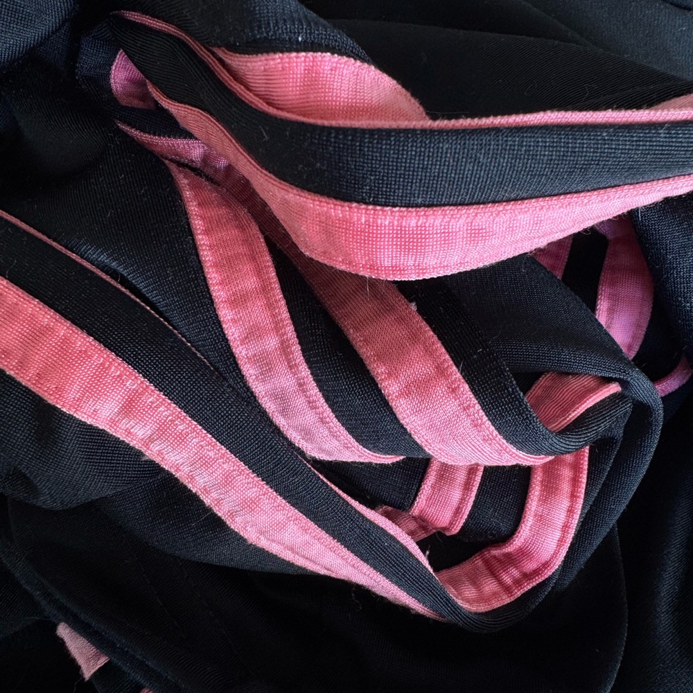 Adidas Black Fabric with Pink Accents
